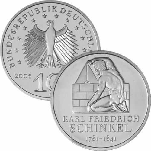 10 Euro Deutschland 2006 Silber bfr. - Karl F. Schinkel