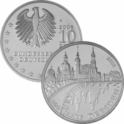 10 Euro Deutschland 2006 Silber bfr - 800 Jahre Dresden
