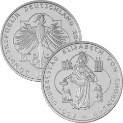 10 Euro Deutschland 2007 Silber PP - von Thüringen