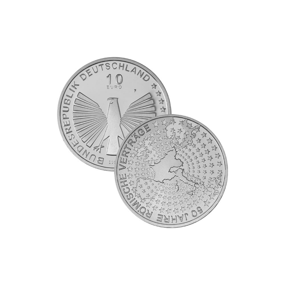 10 Euro Deutschland 2007 Silber bfr. Römische Verträge, 26,00 10 Euro Deutschland 2007 Silber bfr. Römische Verträge, 26,00