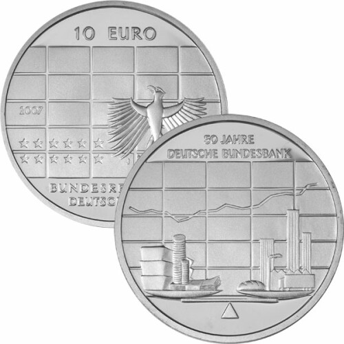 10 Euro Deutschland 2007 Silber bfr. - Bundesbank