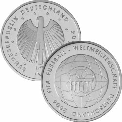 10 Euro Deutschland 2006 Silber PP - Fu&szlig;ball-WM...