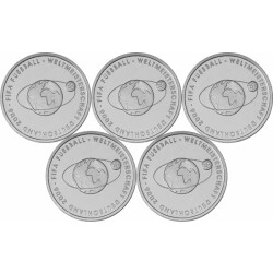 5 x 10 Euro Deutschland 2004 Silber PP - Fußball WM