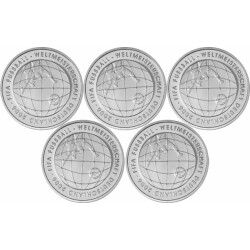 5 x 10 Euro Deutschland 2005 Silber PP -...