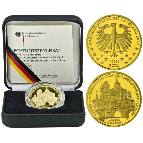 100 Euro Deutschland 2009 Gold st - UNESCO Trier