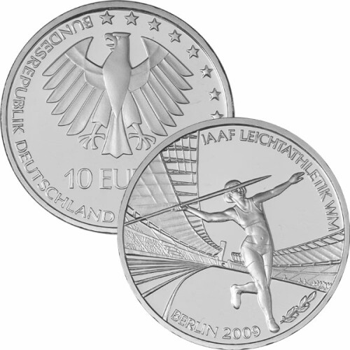10 Euro Deutschland 2009 Silber bfr - Leichtathletik WM