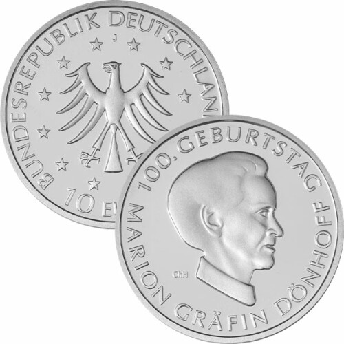 10 Euro Deutschland 2009 Silber PP - Gräfin Dönhoff