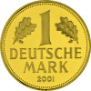 1 DM Goldmark BRD 2001 st - 12 g Feingold - F Stuttgart