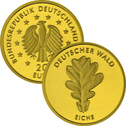 20 Euro Goldmünze "Eiche" - Deutschland 2010 - Serie: "Deutscher Wald"