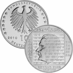 10 Euro Deutschland 2010 Silber bfr. - Konrad Zuse