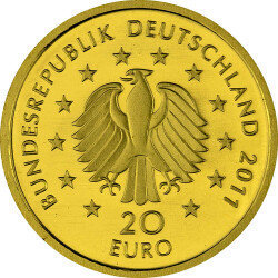 20 Euro Goldmünze "Buche" - Deutschland 2011 - Serie: "Deutscher Wald"