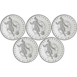 5 x 10 Euro Deutschland 2011 Silber PP -...