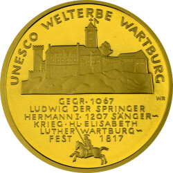 100 Euro Deutschland 2011 Gold st - UNESCO Wartburg