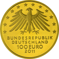 100 Euro Deutschland 2011 Gold st - UNESCO Wartburg