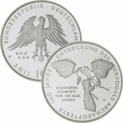 10 Euro Deutschland 2011 CuNi bfr. - Archaeopteryx