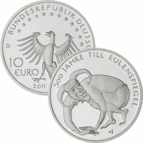 10 Euro Deutschland 2011 CuNi bfr. - Till Eulenspiegel