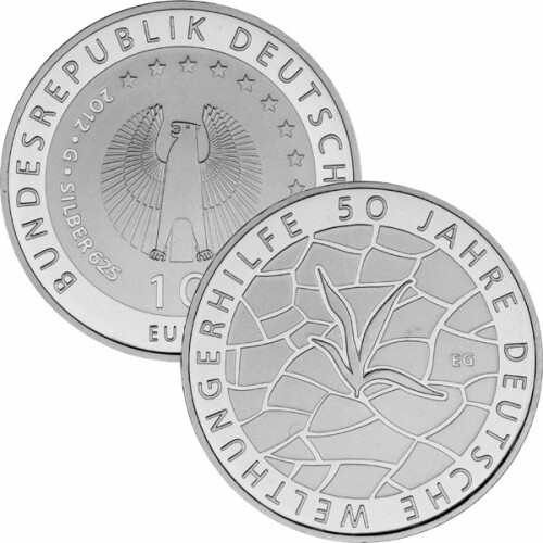 10 Euro Deutschland 2012 Silber PP - Welthungerhilfe