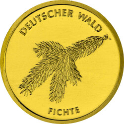 20 Euro Goldmünze "Fichte" - Deutschland 2012 - Serie: "Deutscher Wald"