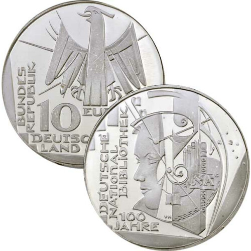 10 Euro Deutschland 2012 CuNi bfr. - Deutsche Nationalbibliothek