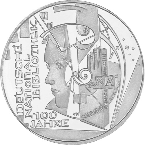10 Euro Deutschland 2012 Silber PP - Deutsche Nationalbibliothek