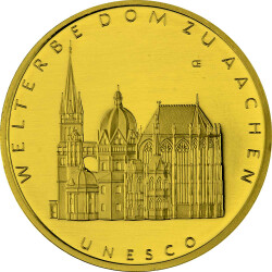 100 Euro Deutschland 2012 Gold st - UNESCO Dom zu Aachen