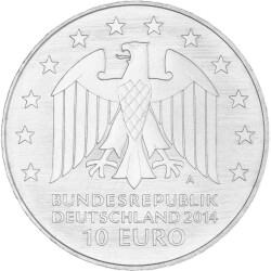 10 Euro Deutschland 2014 Silber PP - Johann Gottfried...