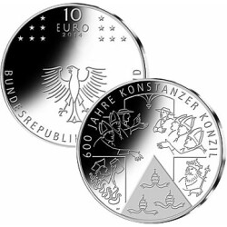 10 Euro Deutschland 2014 CuNi bfr. - Konstanzer Konzil