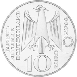 10 Euro Deutschland 2014 CuNi bfr. - Fahrenheit-Skala