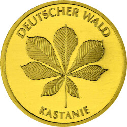 20 Euro Goldmünze "Kastanie" - Deutschland 2014 - Serie: "Deutscher Wald"