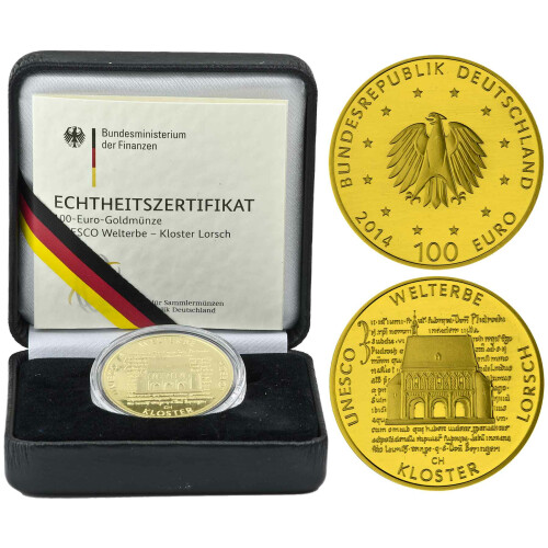 100 Euro Deutschland 2014 Gold st - UNESCO Kloster Lorsch