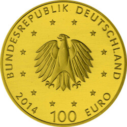 100 Euro Deutschland 2014 Gold st - UNESCO Kloster Lorsch
