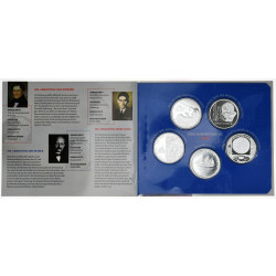 10 Euro Gedenkmünzen-Set Deutschland 2008 Polierte...