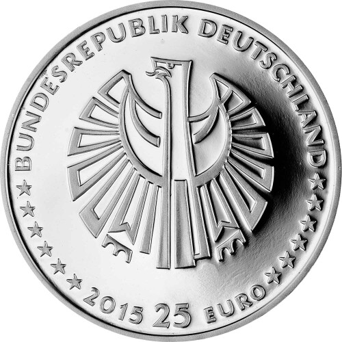 25 Euro Gedenkmünze Deutschland 2015 Silber PP - 25 Jahre...