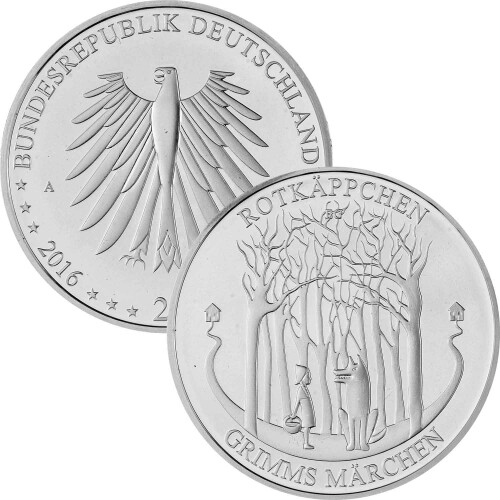20 Euro Deutschland 2016 Silber bfr. - Rotkäppchen