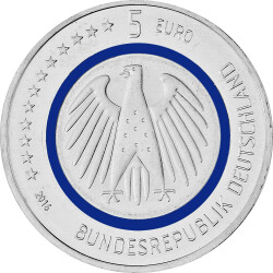 5 Euro Gedenkmünze Deutschland 2016 bfr. - Blauer Planet Erde - G Karlsruhe