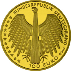 100 Euro Deutschland 2016 Gold st - UNESCO Altstadt Regensburg mit Stadtamhof