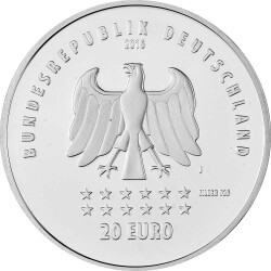 20 Euro Deutschland 2016 Silber bfr. - Deutschlandlied