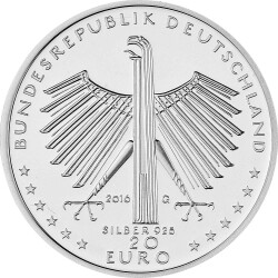 20 Euro Deutschland 2016 Silber bfr. - Otto Dix