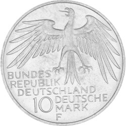 10 DM Gedenkmünze 1972 F - Stadiondach