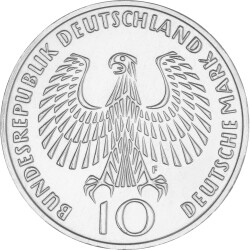 10 DM Gedenkmünze 1972 F - Olympisches Feuer