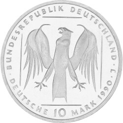 10 DM Gedenkmünze 1990 J - 800 Jahre Deutscher Orden