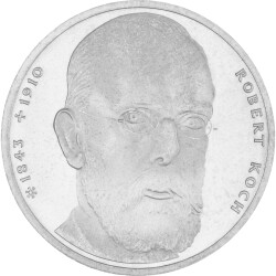 10 DM Gedenkmünze 1994 J - 150. Geburtstag Robert Koch