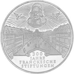 10 DM Gedenkm&uuml;nze 1998 A - 300 Jahre Franckesche...