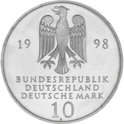 10 DM Gedenkmünze 1998 A - 300 Jahre Franckesche...