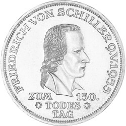 5 DM Gedenkmünze 1955 - 150. Todestag Friedrich von...