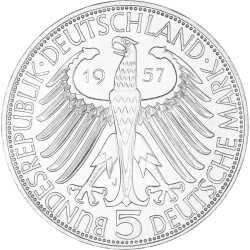 5 DM Gedenkmünze 1957 - 100. Todestag Freiherr von...