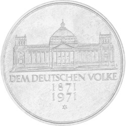 5 DM Gedenkmünze 1971 - 100. Jahrestag der Reichsgründung