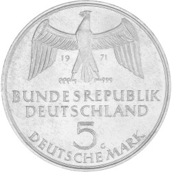 5 DM Gedenkmünze 1971 - 100. Jahrestag der Reichsgründung