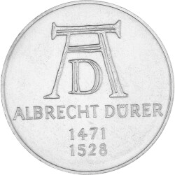 5 DM Gedenkm&uuml;nze 1972 - 500. Geburtstag Albrecht...