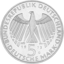 5 DM Gedenkmünze 1973 - 125 Jahre Frankfurter...